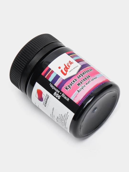 Akril bo‘yoq "VISTA-ARTISTA" idea bezakli xira IMA-50 50 ml 806 Qora (Black)