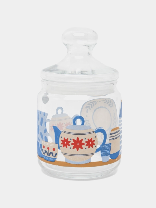 Sochiluvchan moddalarni saqlash uchun Luminarc shisha bankalar to‘plami,500ml/750ml/1000ml