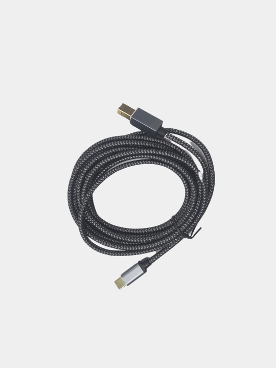 Printer kabeli, USB A USB, type-C, ortiqcha oro bermay kabel, 1m, 2 metr