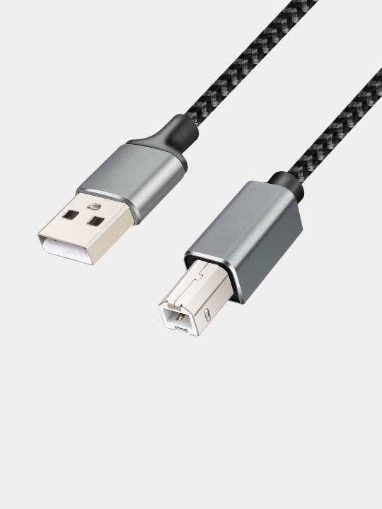 Printer kabeli, USB A USB, type-C, ortiqcha oro bermay kabel, 1m, 2 metr
