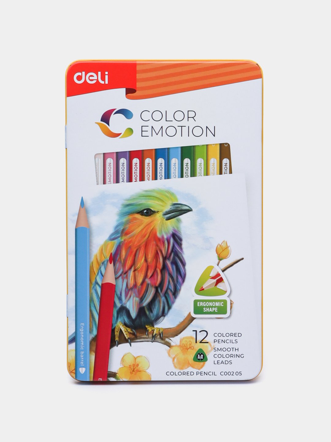 Qalamlar "Color Emotion", metall qutida, 12 ta rang - 