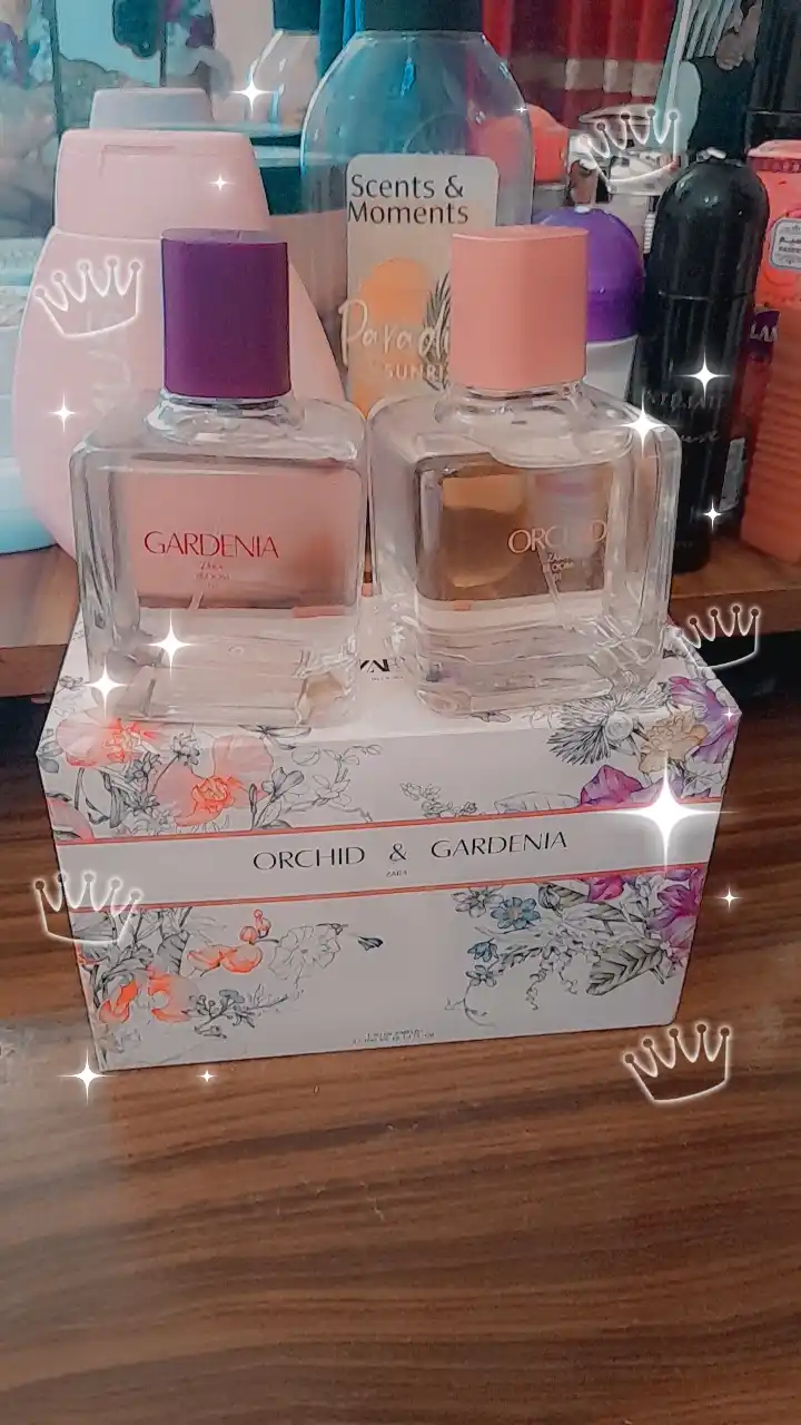 Parfyumlangan suv Zara Gardenia + Orchid, ayollar uchun 30+30, 90+90, ml