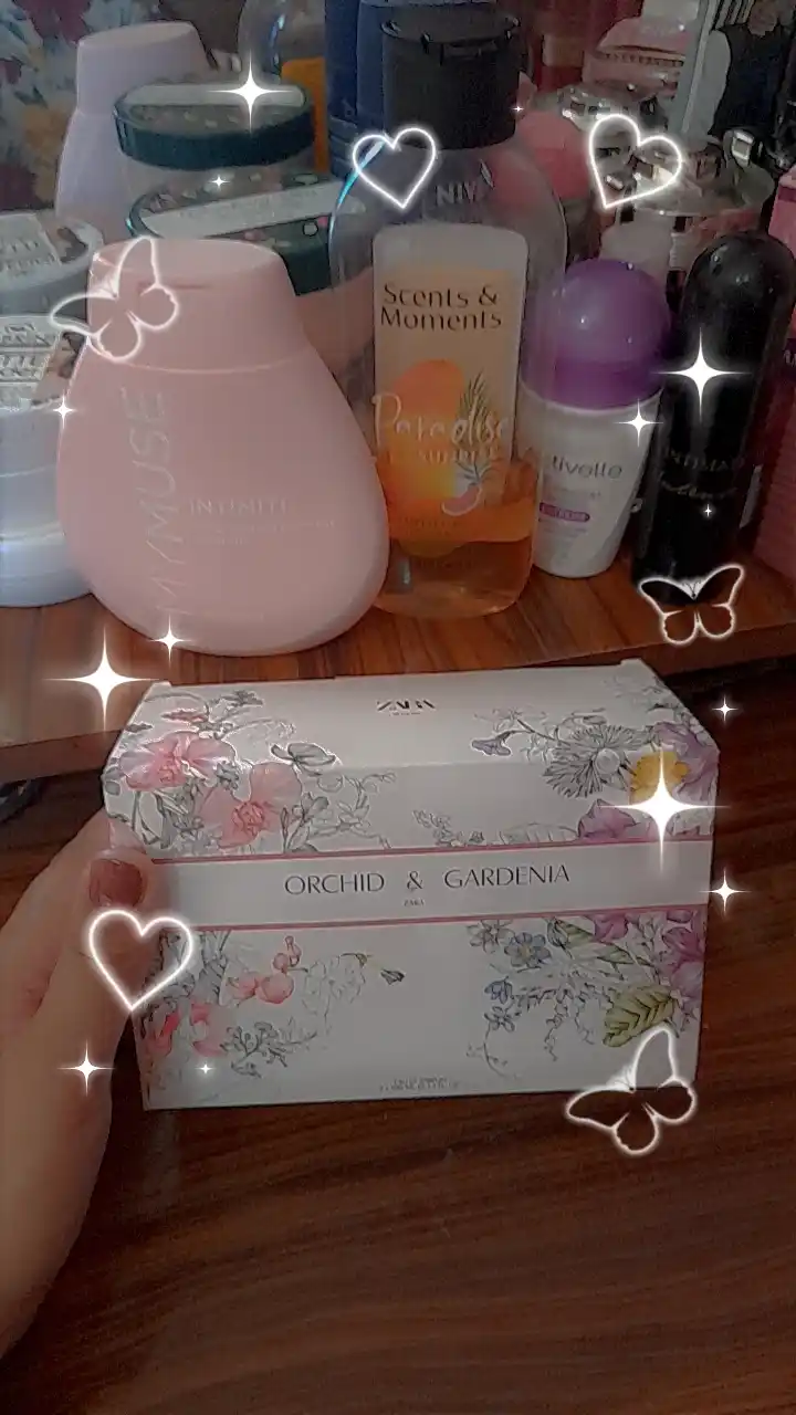 Parfyumlangan suv Zara Gardenia + Orchid, ayollar uchun 30+30, 90+90, ml