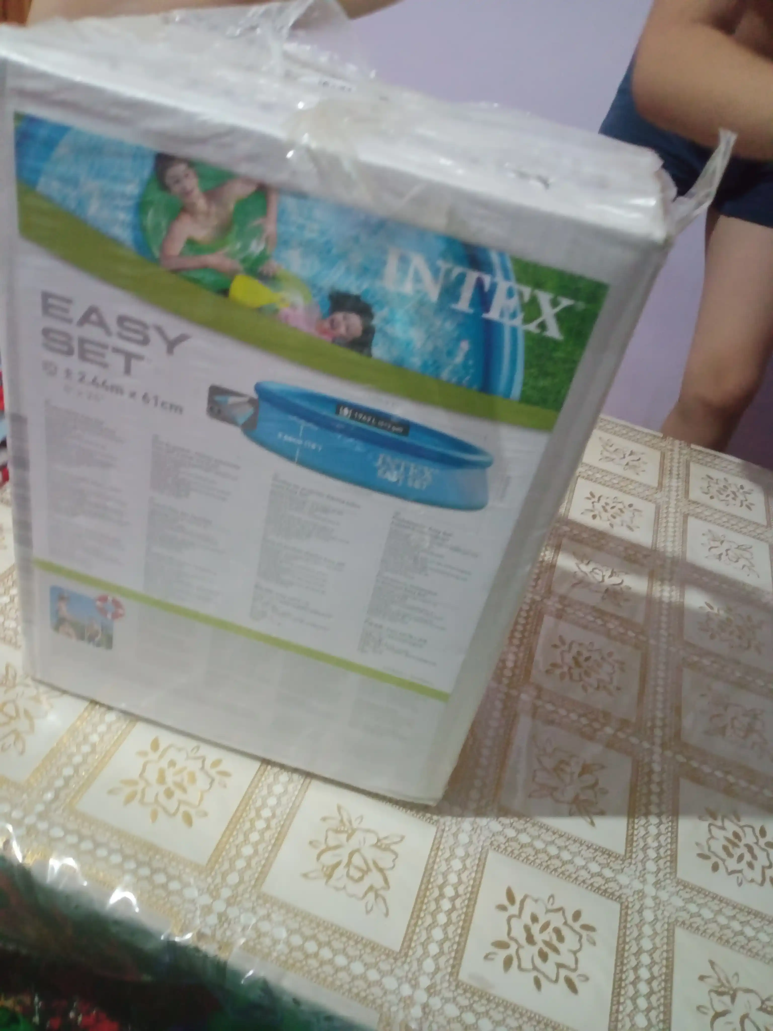 Надувной бассейн INTEX Easy Set, семейный бассейн, 886–3853 л, для двора, с подарком