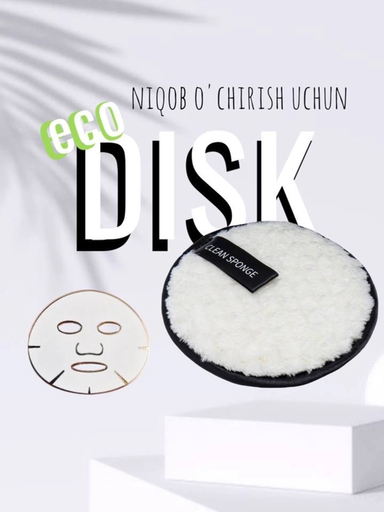 Niqoblar va pardozni olib tashlash uchun eko-disklar, diametri 12 sm - 