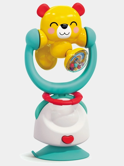 Настольная погремушка с присоской, 2 в 1 — EDUTOYS-E7975-БРОНЗ