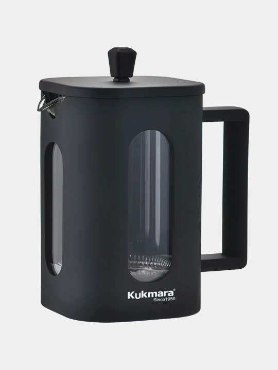 Френч-пресс Cook More, 1 л – стеклянный заварочный чайник с поршнем для чая и кофе
