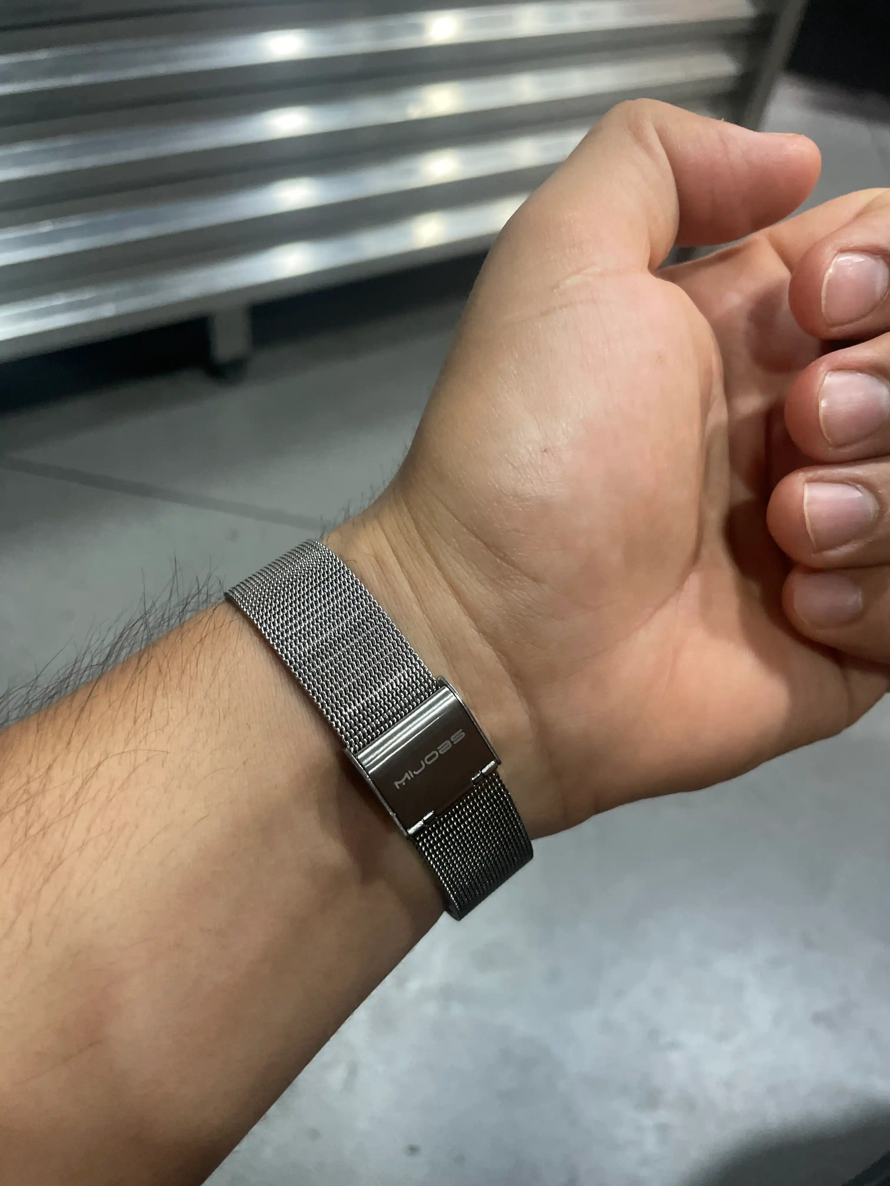 Ремешок для Xiaomi Mi Band 3/4/5/6/7/8, металлический, миланская петля