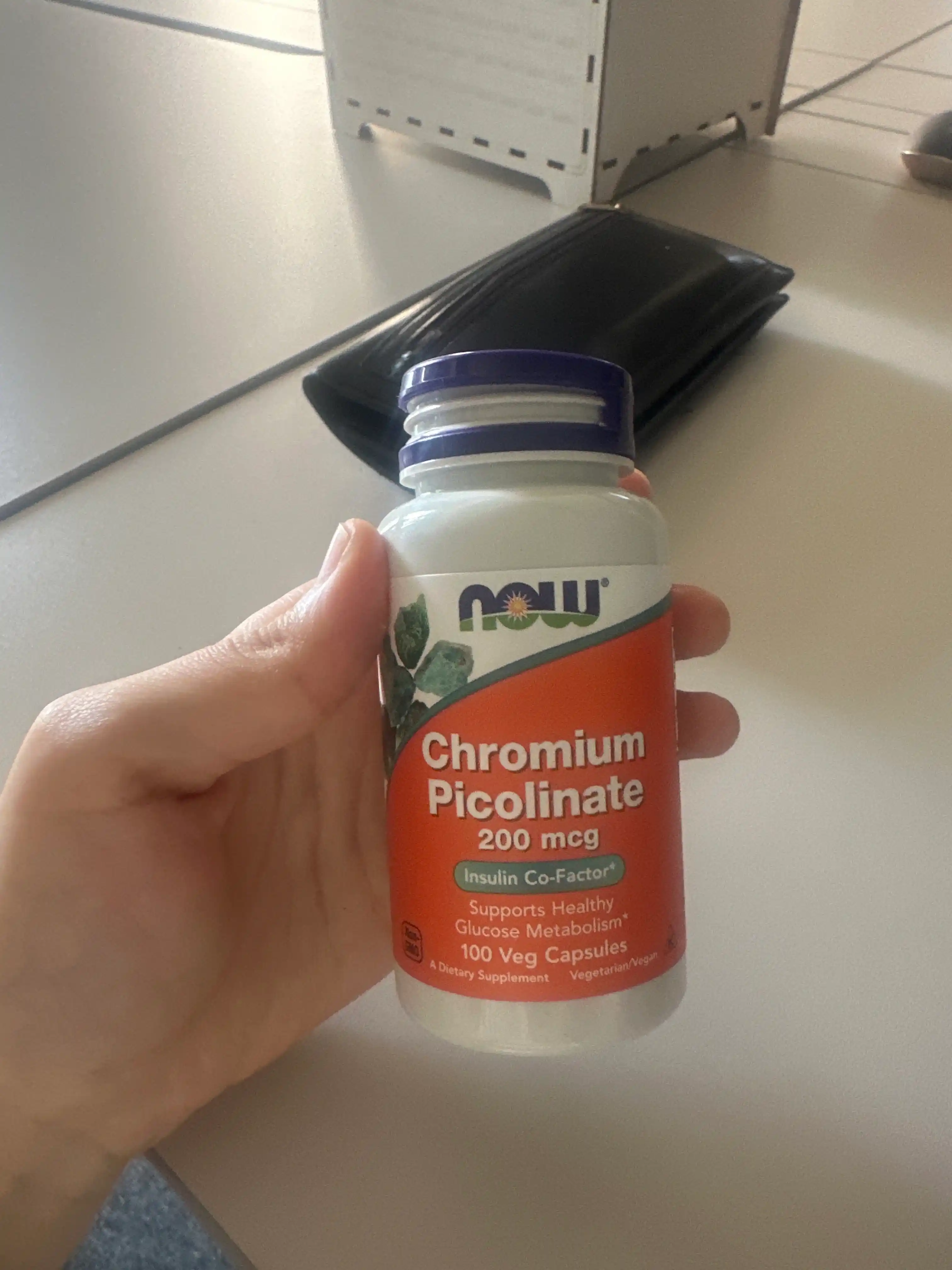 NOW Foods, Xrom pikolinati, Chromium Picolinate, 200 mkg, 100 vegetarian kapsulalari