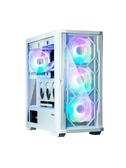 Компьютерный корпус Zalman Z10 Duo, 4 вентилятора в комплекте, RGB, Mesh панель + стекло