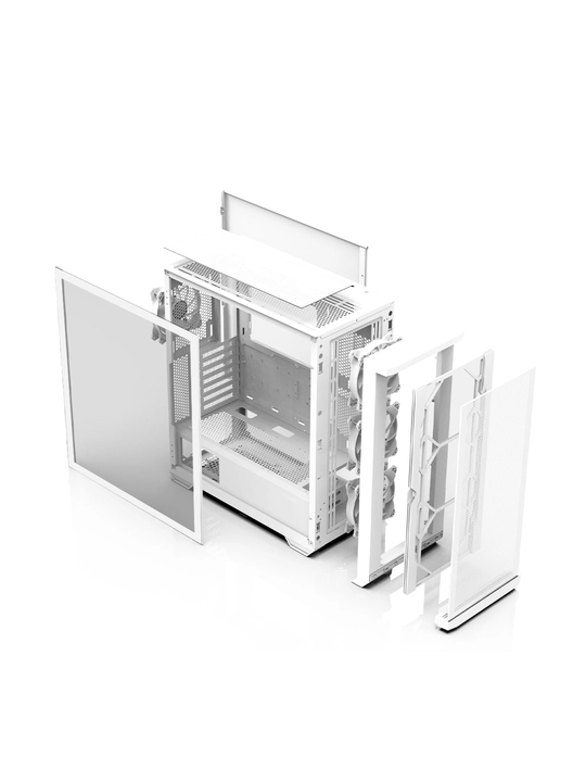 Компьютерный корпус Zalman Z10 Duo, 4 вентилятора в комплекте, RGB, Mesh панель + стекло