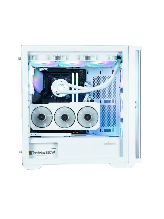 Компьютерный корпус Zalman Z10 Duo, 4 вентилятора в комплекте, RGB, Mesh панель + стекло