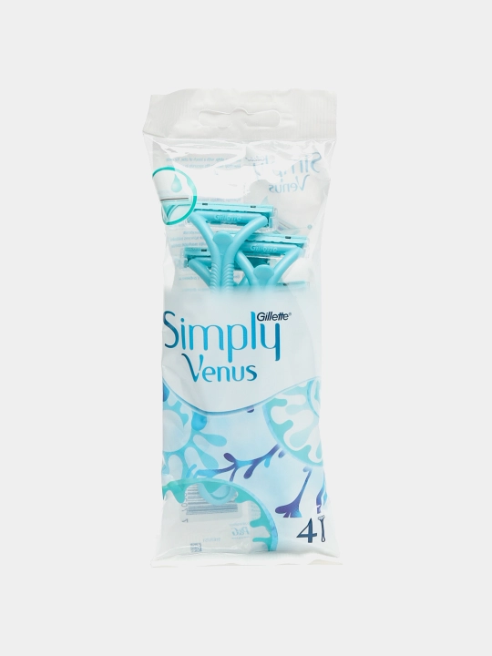 Gillette Simply Venus bir martalik ayollar ustarasi, 2 ta pichoqli, 4 dona - 