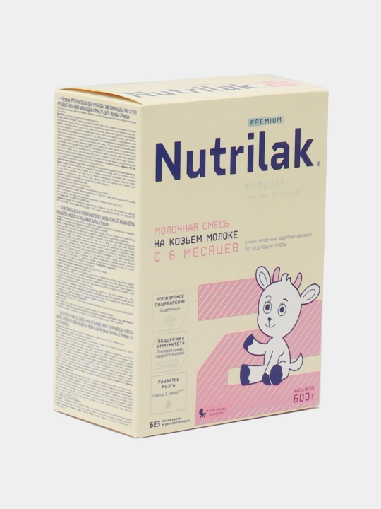 Sutli quruq aralashmasi Nutrilak Premium 2, echki sutidan, 600 gr
