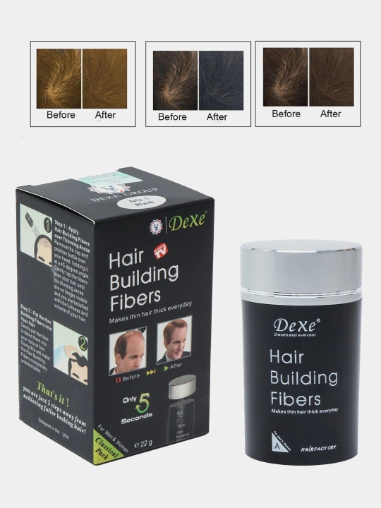 Soch qalinlashtiruvchi Caboki Dexe Hair Building Fibers - 
