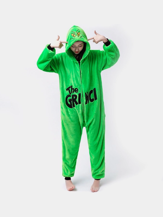 Kigurumi: Minyon, Hello Kitty, Uchar sincap, Grinch, Qor odam, Spiderman, Skelet pijamasi