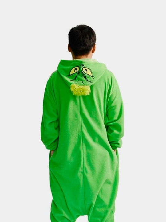 Kigurumi: Minyon, Hello Kitty, Uchar sincap, Grinch, Qor odam, Spiderman, Skelet pijamasi