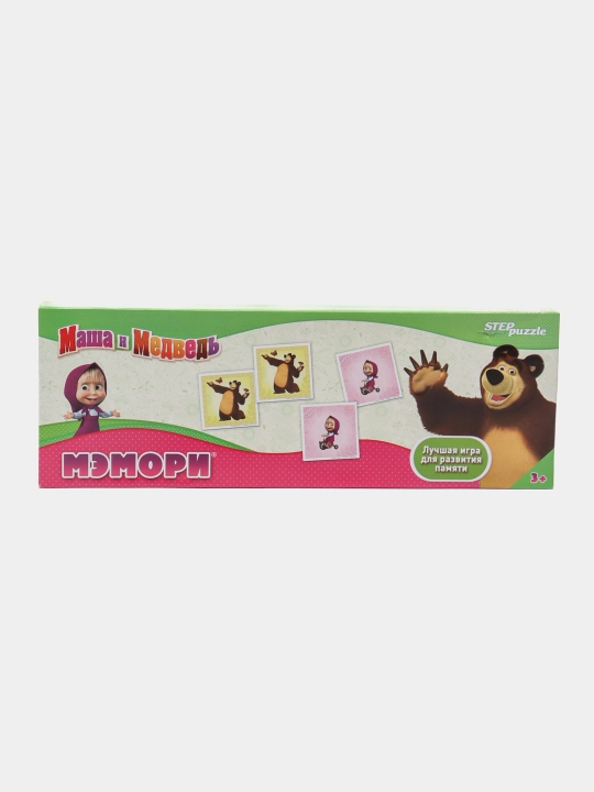 Stol o'yini Step puzzle Memori Masha va Ayiq Animakkord