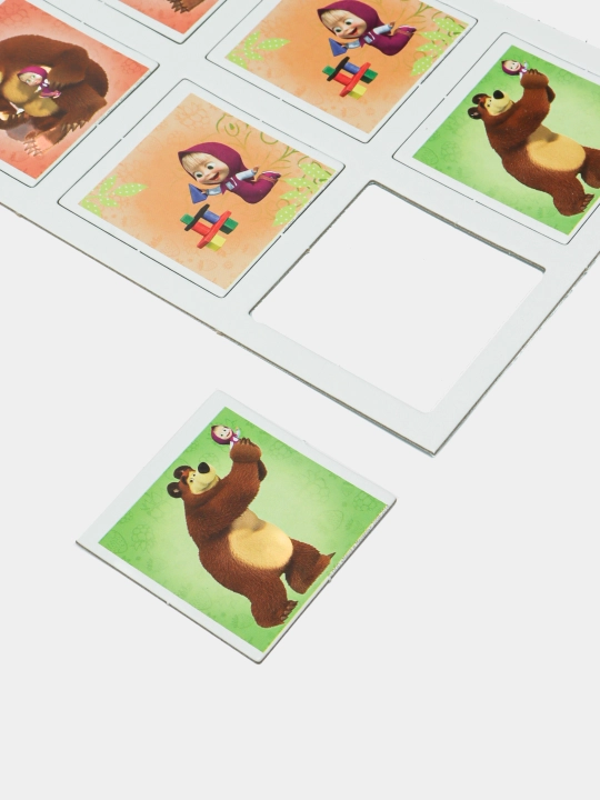 Stol o'yini Step puzzle Memori Masha va Ayiq Animakkord - 