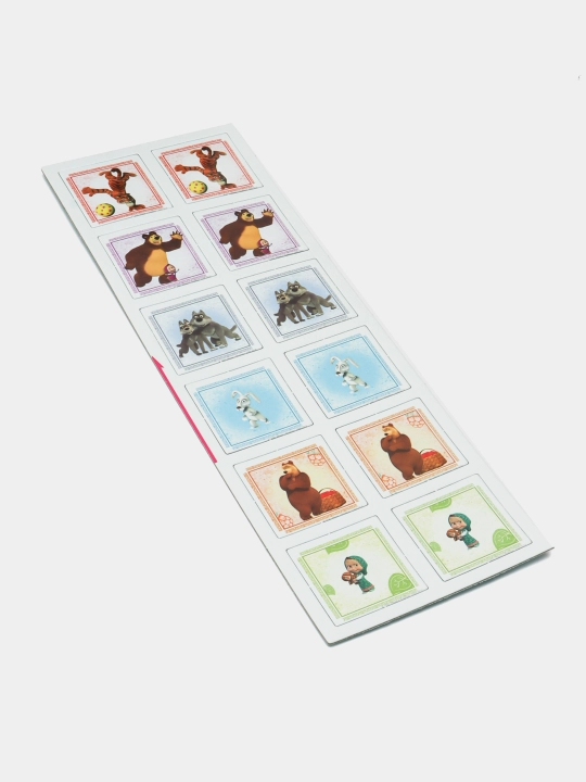 Stol o'yini Step puzzle Memori Masha va Ayiq Animakkord