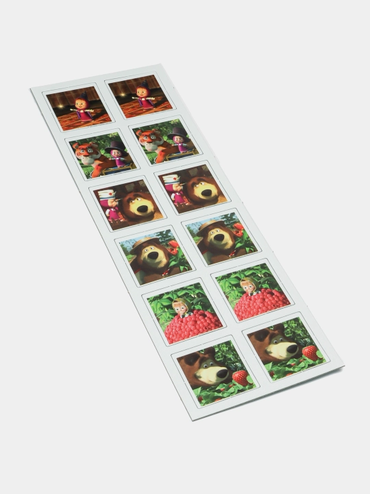 Stol o'yini Step puzzle Memori Masha va Ayiq Animakkord