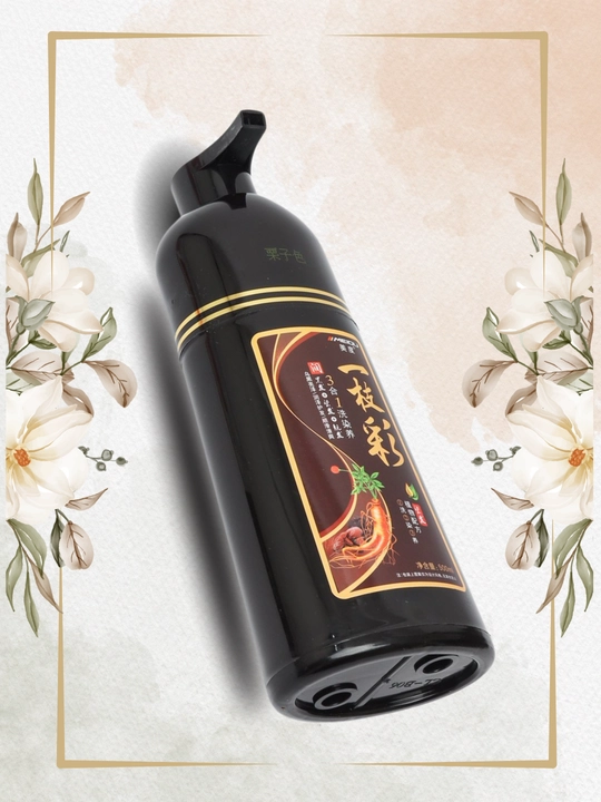 Шампунь NATURAL GINSENG - краска для волос Meidu, для окрашивания седых волос, 500 мл