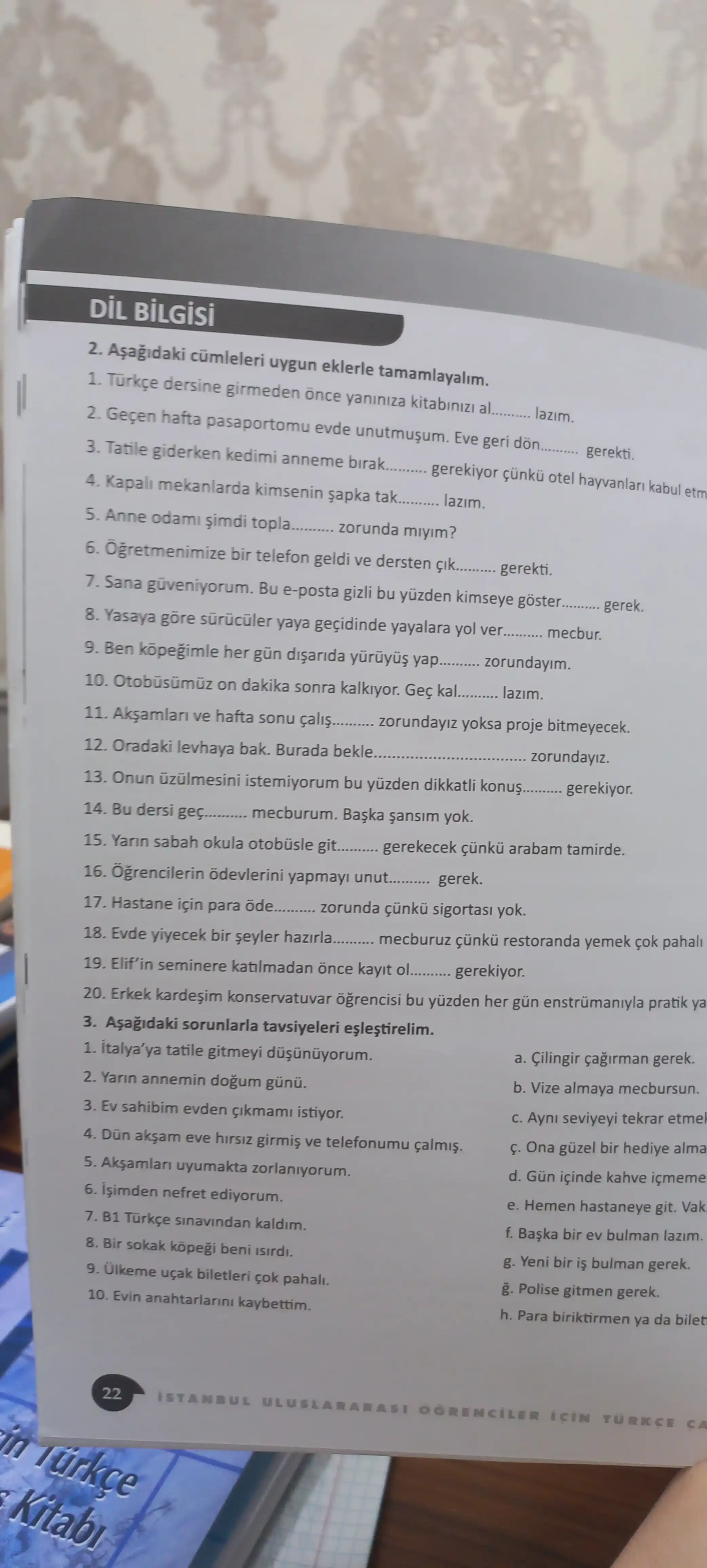 Yeni Istanbul Uluslararas renciler in Trke Eitim Seti B1
