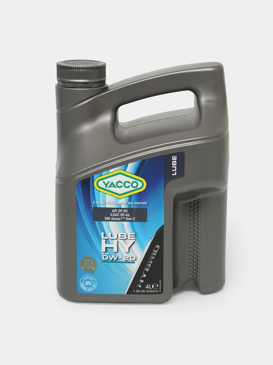 YACCO LUBE HY 0W-20 DEXOS-1 GEN2/3 - 100% синтетическое моторное масло 4 литра