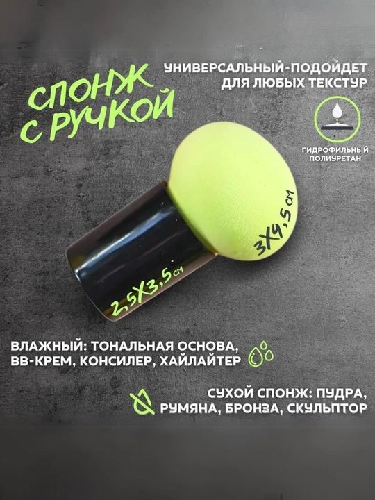 Набор косметических губок 4 в 1 с дорожным футляром