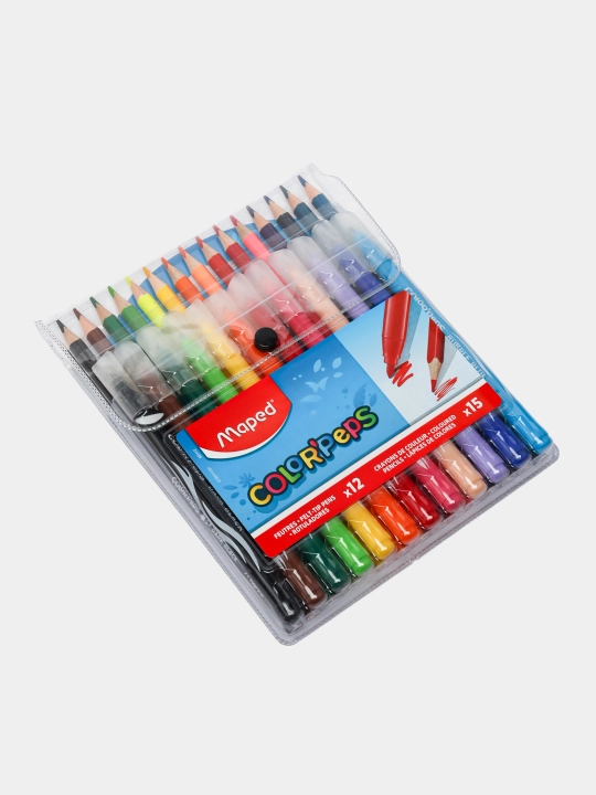 Карандаши цветные+ фломастеры Maped, комплект 897412