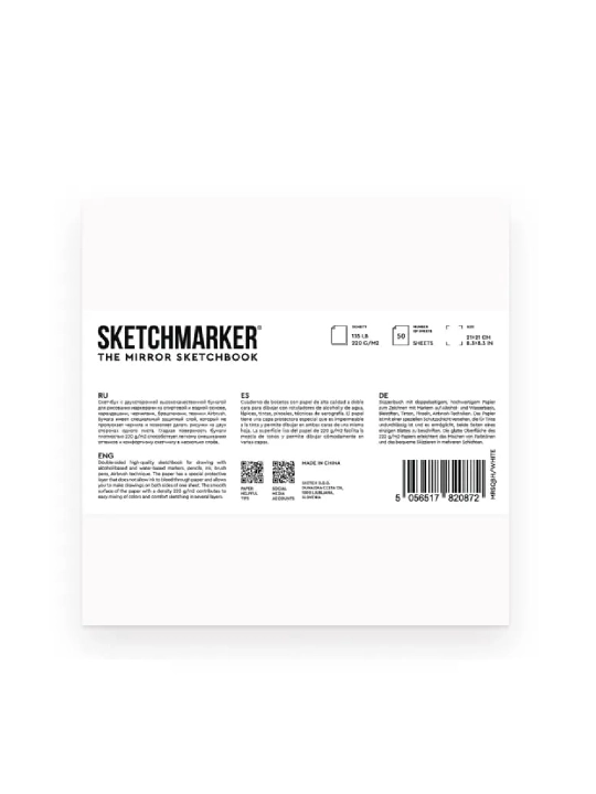 Sketchbuk Sketchmarker Mirror, 163 x 163 mm, 220 g / m2 - 