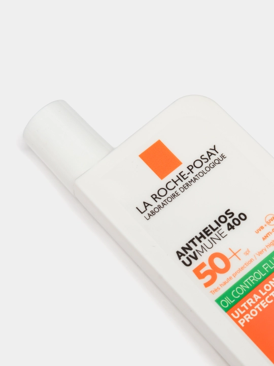 Yuz uchun quyoshdan himoya qiluvchi matlashtiruvchi suyuqlik SPF  50+ / PPD 56, LA ROCHE-POSAY ANTHELIOS UVMUNE 400, 50 ml