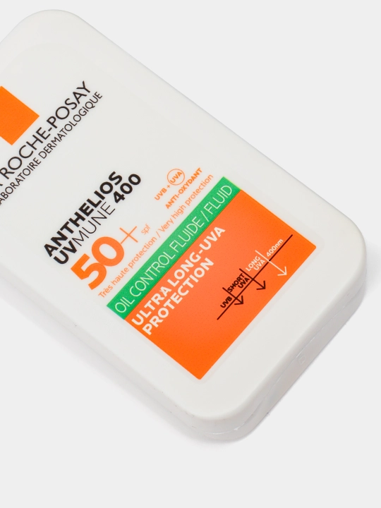 Yuz uchun quyoshdan himoya qiluvchi matlashtiruvchi suyuqlik SPF  50+ / PPD 56, LA ROCHE-POSAY ANTHELIOS UVMUNE 400, 50 ml