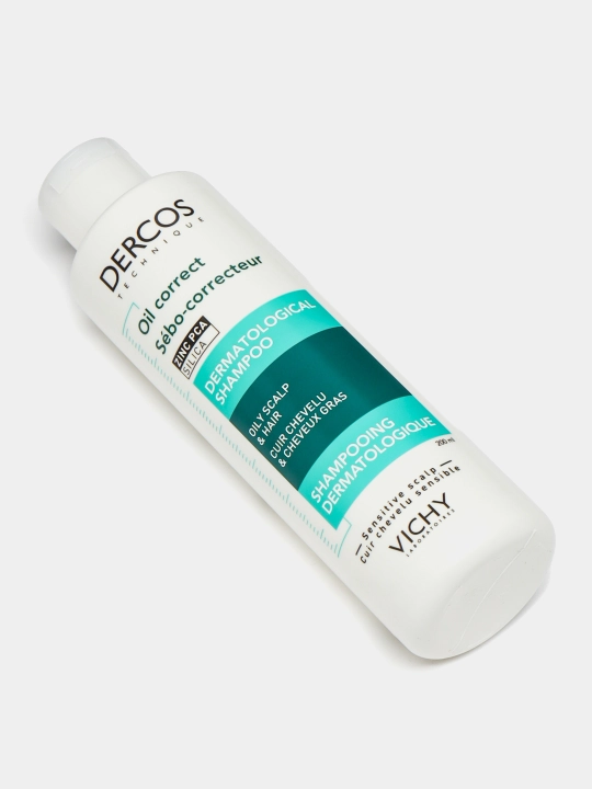 Shampunni parvarish qilishni tartibga solish, Vichy DERCOS TECHNIQUE OIL CONTROL, yog'li bosh terisi uchun, 200ml