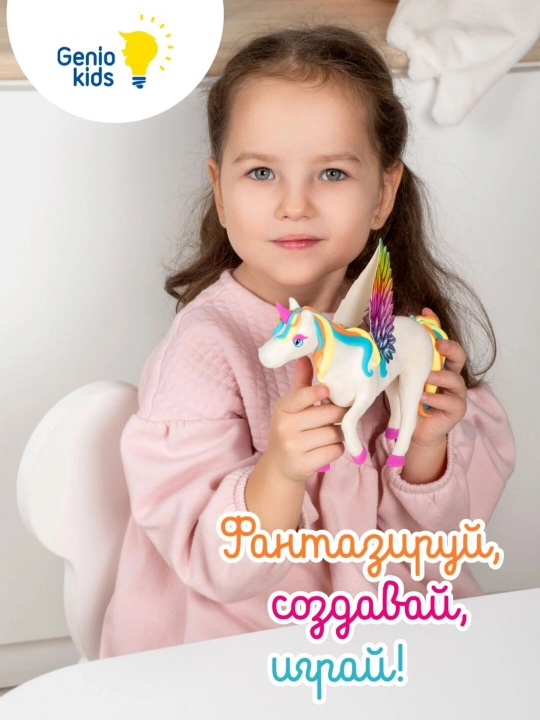 Набор для детской лепки из легкого пластилина "Единорог"