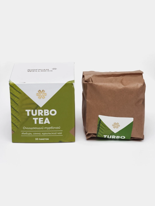 Tozalovchi va ozdiruvchi Turbo Tea choyi, detoks va safro haydovchi, 30 dona paketchada