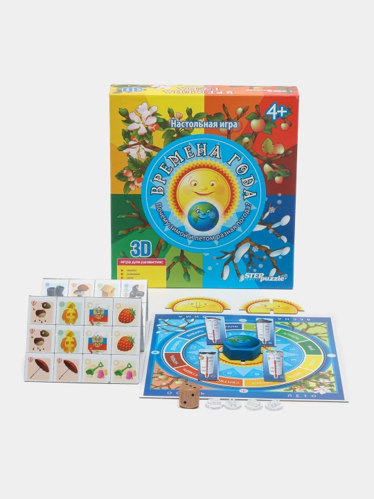 Stol o'yini Step puzzle Yil fasllari