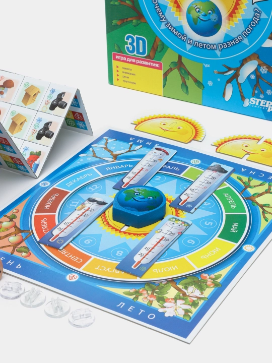 Stol o'yini Step puzzle Yil fasllari