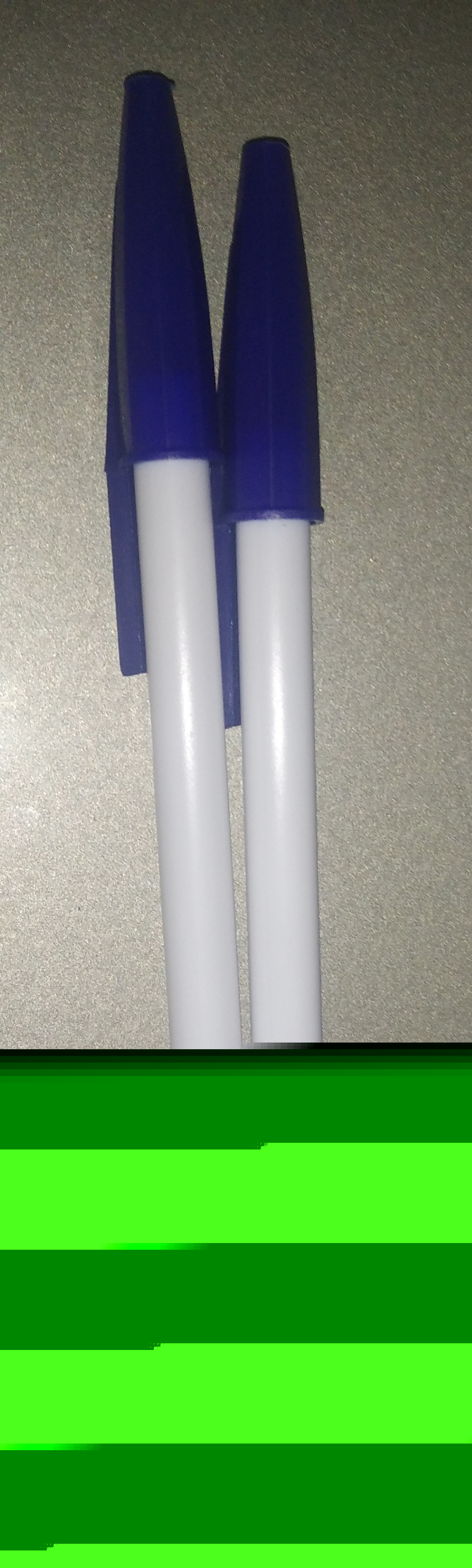 Sharikli ruchka Polo oq, 1 mm, har biri 5 dona