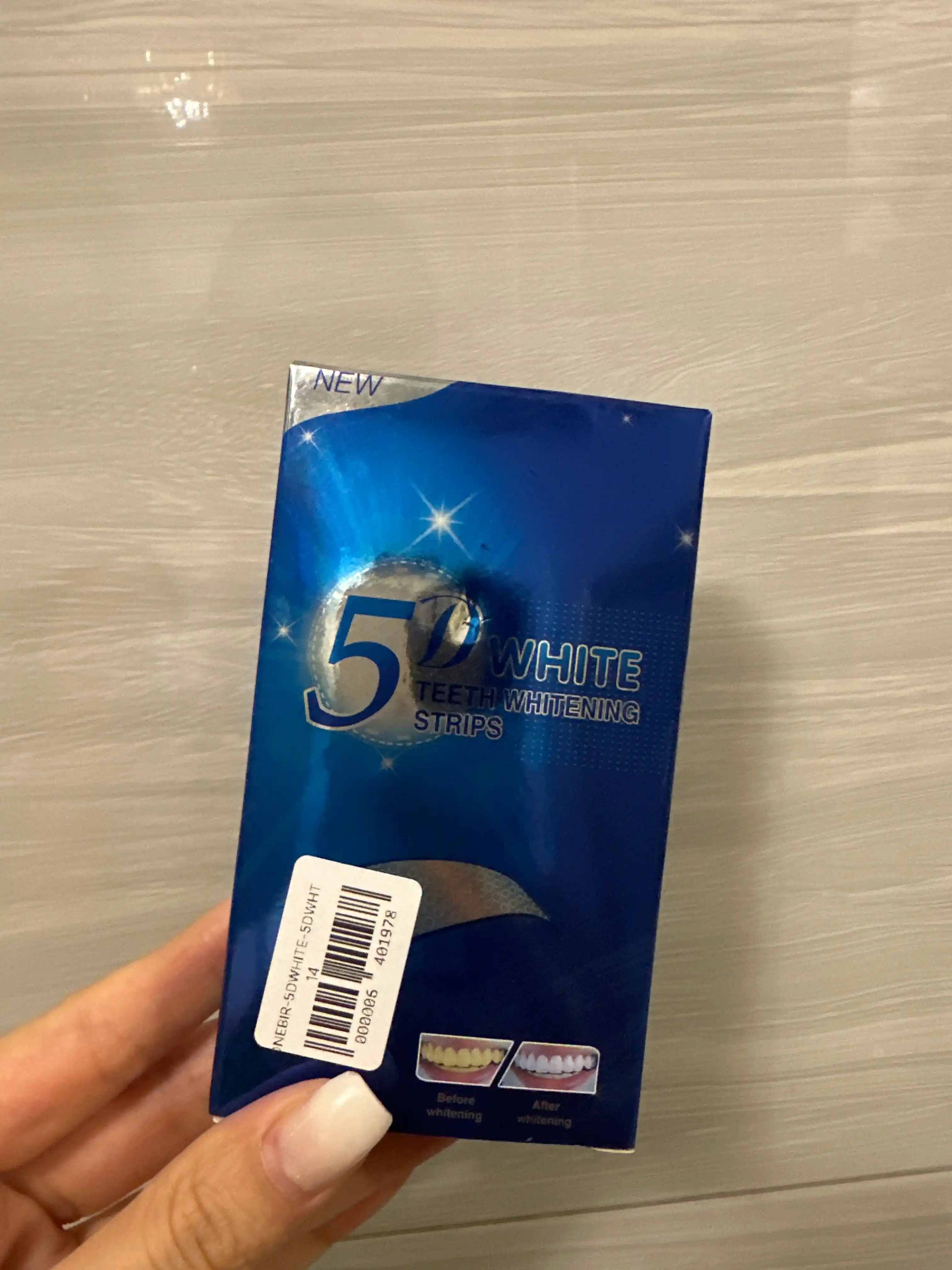 Отбеливающие полоски для зубов 5D White, 7 шт