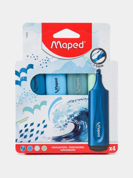 Matn uchun marker Maped Highlighters Extra soft and Flexible 740902 - 