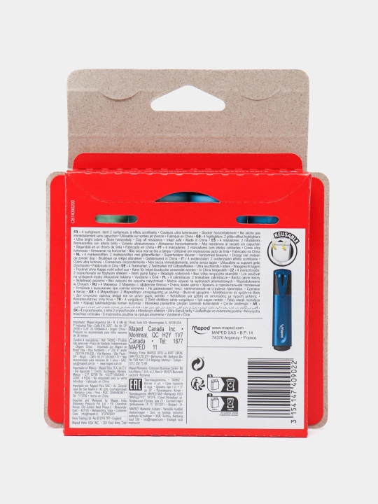 Маркер текстовой Maped Highlighters Extra soft and Flexible 740902