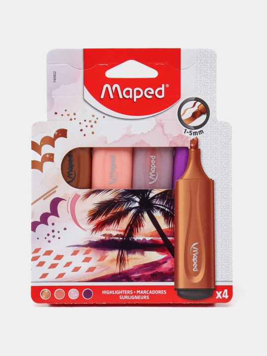 Matn uchun marker Maped Highlighters Extra soft and Flexible 740902 - 