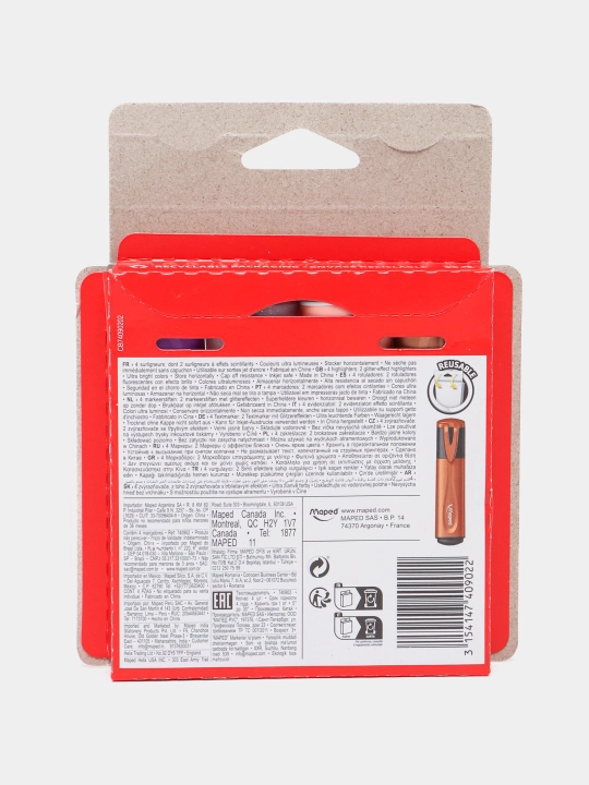 Маркер текстовой Maped Highlighters Extra soft and Flexible 740902