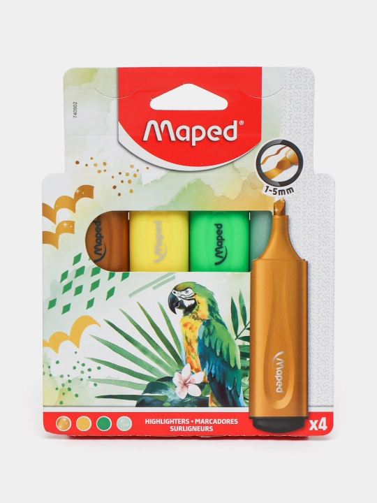 Matn uchun marker Maped Highlighters Extra soft and Flexible 740902 - 