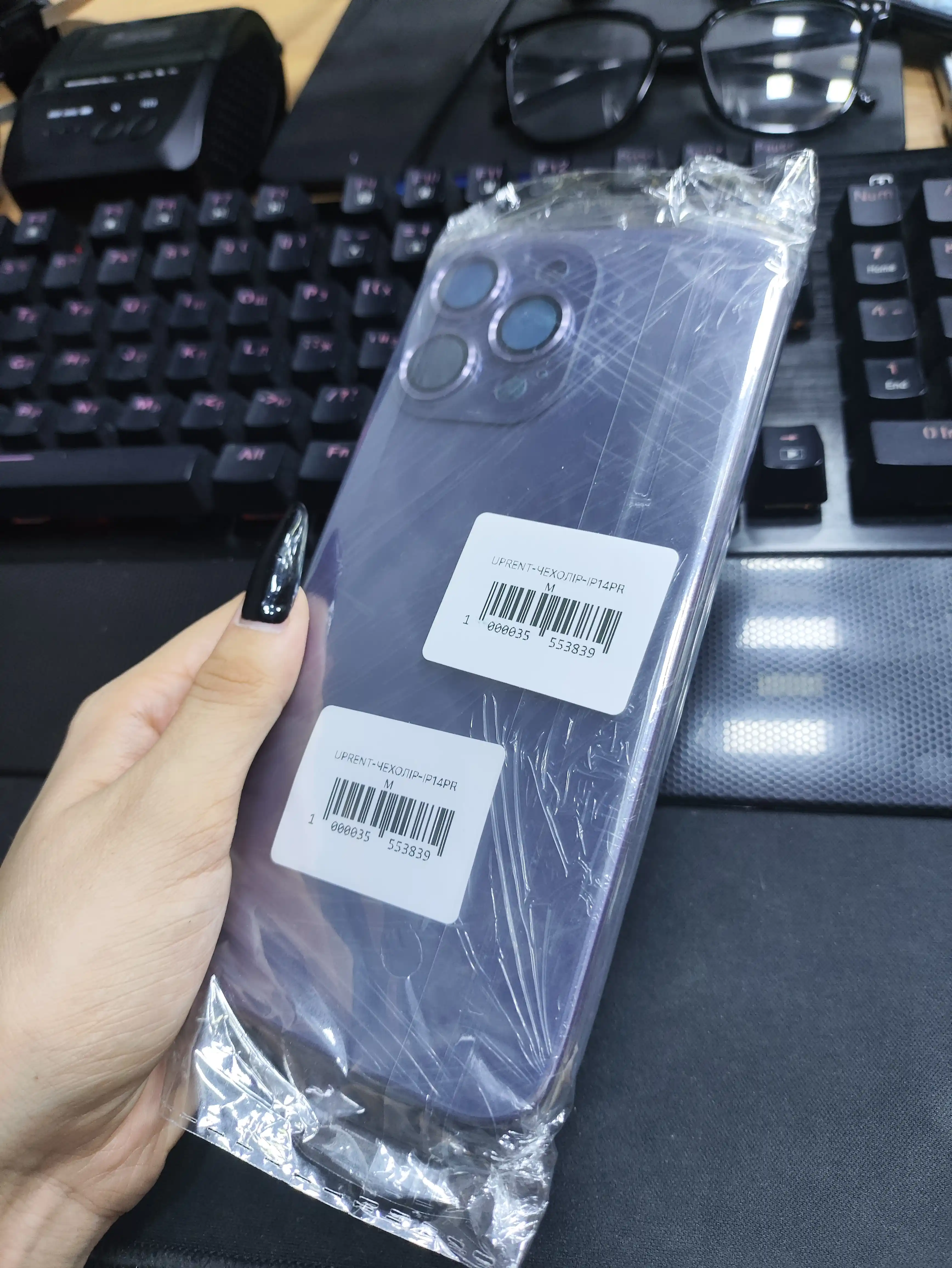 Чехол для IPhone 11, 12, 13, 14, пластиковый, c линзами, противоударный