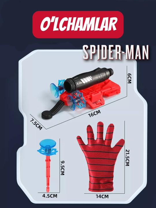 O'rgimchak odam blasteri: o'q otuvchi qo'lqop - Bolalar uchun Spider Man o'yinchog'i