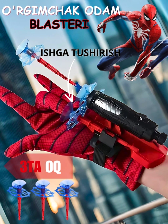 O'rgimchak odam blasteri: o'q otuvchi qo'lqop - Bolalar uchun Spider Man o'yinchog'i