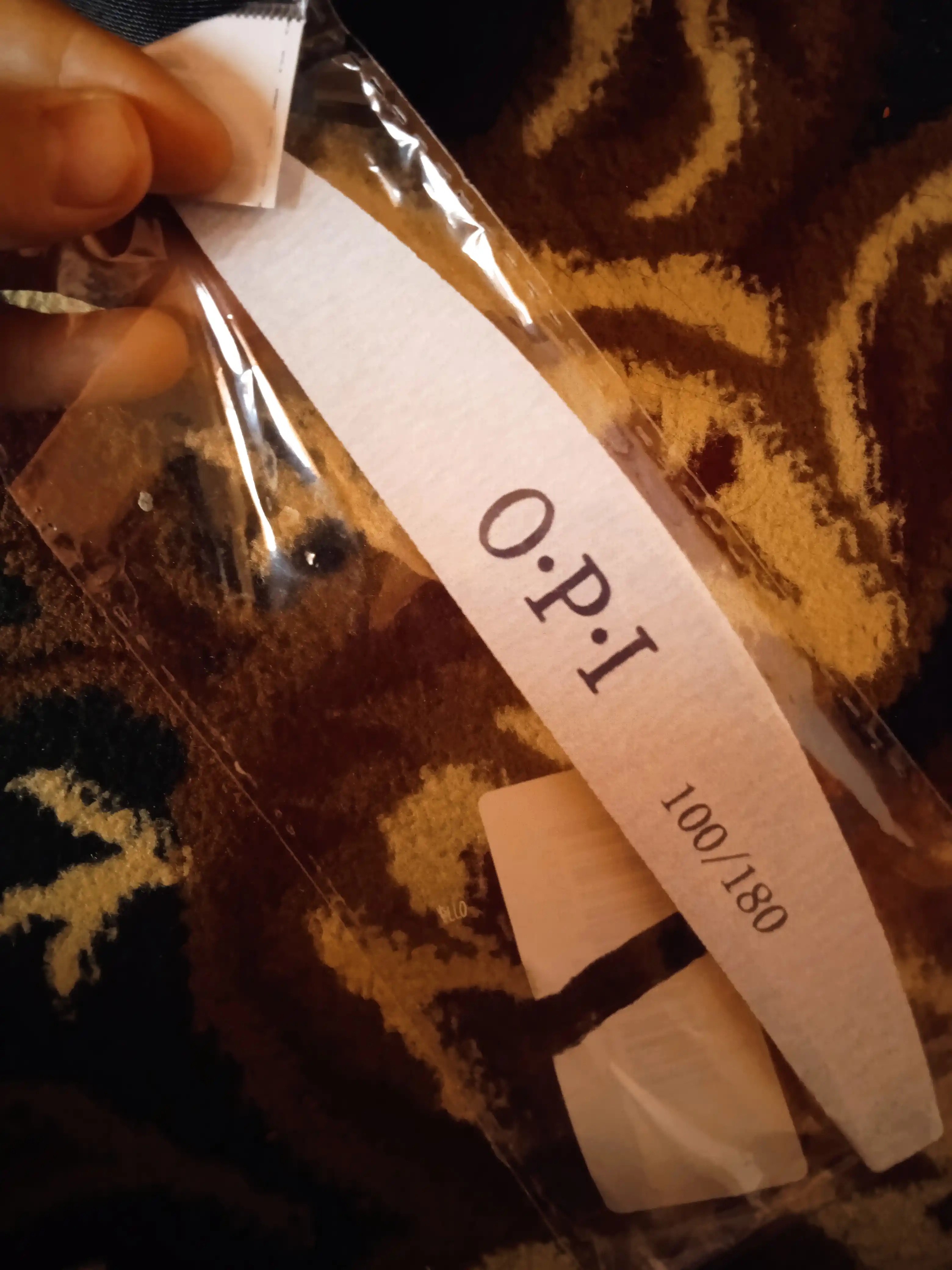 Пилка для ногтей OPI 100/180, длина 18 см