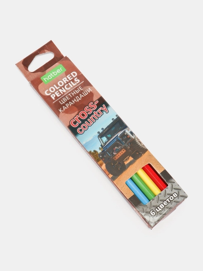 Rangli qalamlar hatber, 6 ta rang "Cross country"